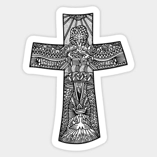 The Cross of the Lord and Savior Jesus Christ Sticker